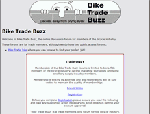 Tablet Screenshot of biketradebuzz.com